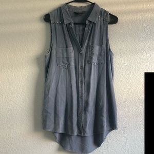 Rock & Republic Studded Denim tank top